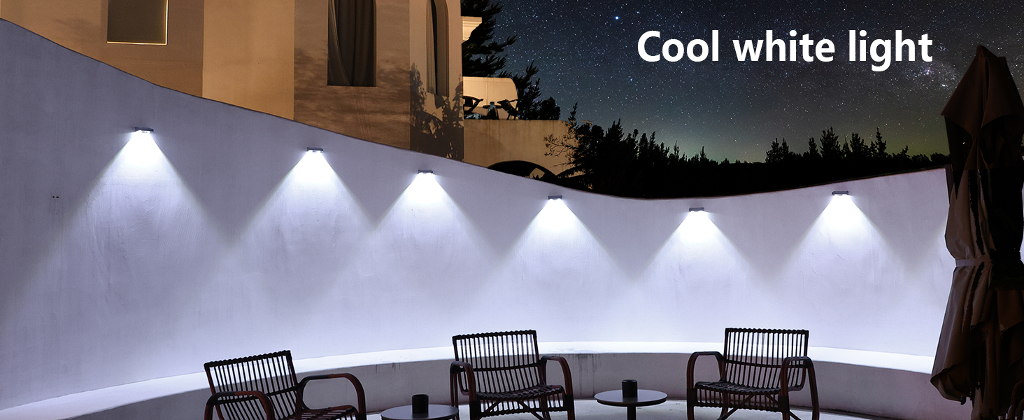 solar fence lights outdoor waterproof