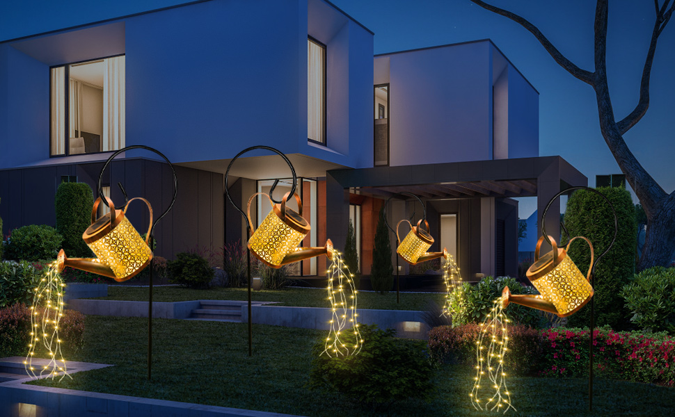 solar watering can lights