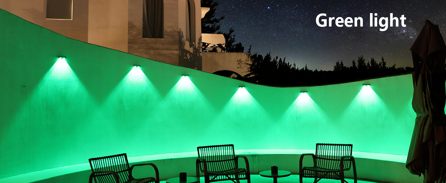 solar fence lights outdoor waterproof led