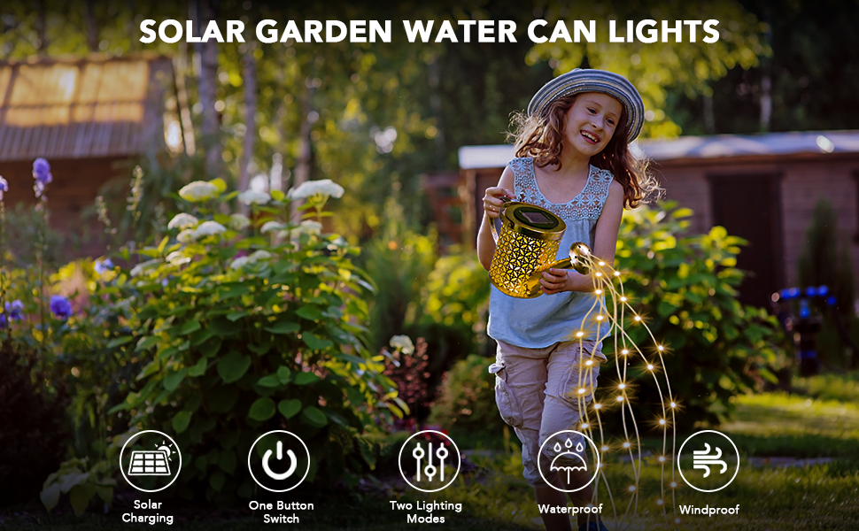 solar water can lights