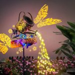 GLOBAL GOLDEN Solar Watering Can Light, LED Solar String Lights Waterproof Dual Mode Water Can Lights for Garden Patio Yard Pathway Lantern Plant Decoration