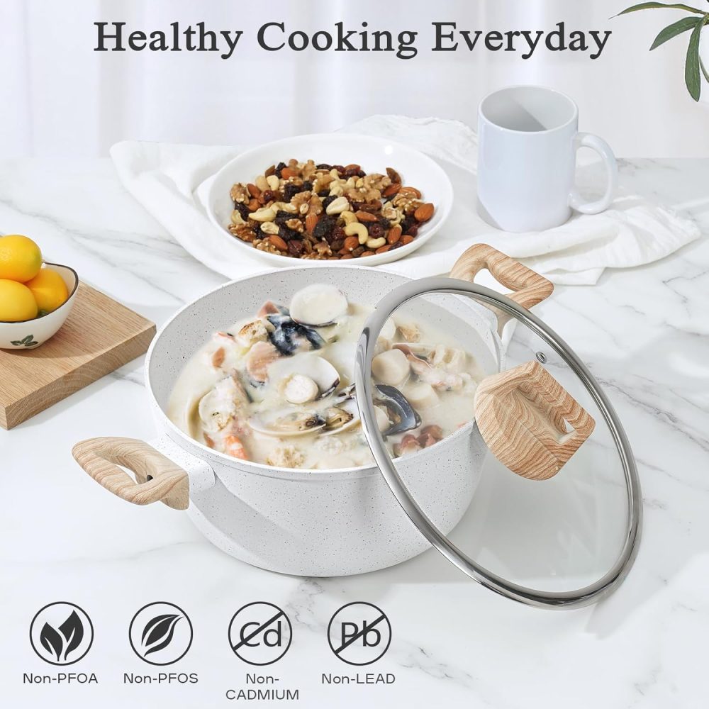 [New Users Sale]17 Pcs Pots and Pans Set Non Stick Kitchen Cookware Sets - Image 7