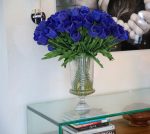 Blue Tulips in Cristo Urn