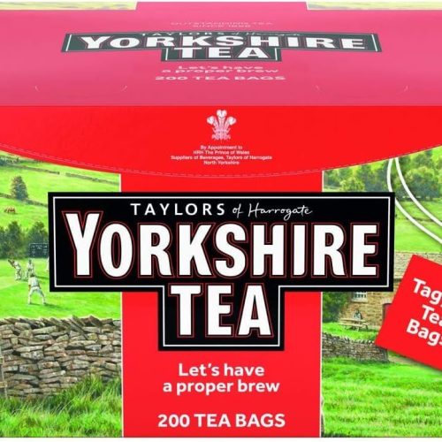 【Lucky Sale】Yorkshire Tea, 200 Individually Wrapped & Tagged Tea Bags