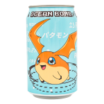 Ocean Bomb Digimon Patamon Lemon Flavour Sparkling Water (330ml)   tastydaily