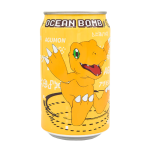 Ocean Bomb Digimon Agumon Banana Flavour Sparkling Water (330ml)   tastydaily
