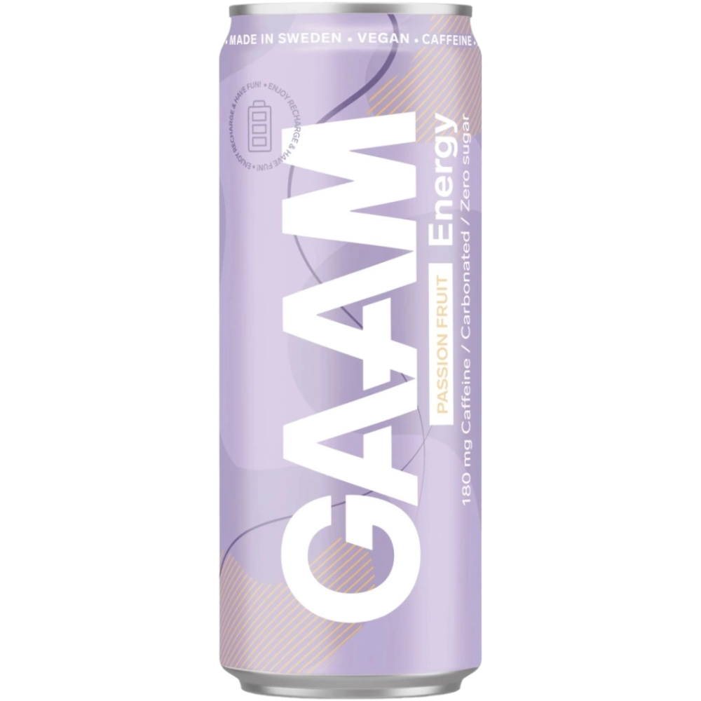 GAAM Energy Passion Fruit (Swedish)   11.2fl.oz (330ml)   tastydaily