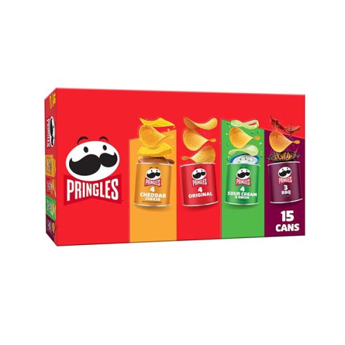 【2025 Hot Sale + Free Shipping】Pringles 20.6oz Box 15 Cans Potato Crisps Chips
