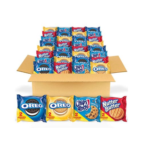 【2025 Hot Sale + Free Shipping】OREO Original 56 Count Cookie Snack Packs - OREO Golden - CHIPS AHOY! - Nutter Butter Cookie Snacks Variety Pack - 2 Cookies Per Pack