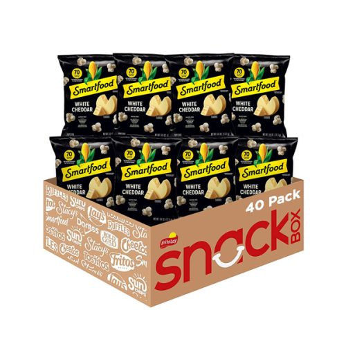 【2025 Hot Sale + Free Shipping】Smartfood 40 Pack 0.625 Ounce White Cheddar Flavored Popcorn