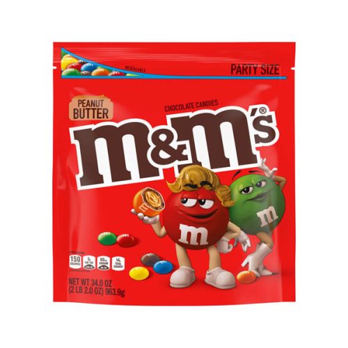 【2024 Flash Sale + Free Shipping】M&M'S 34-Ounce Peanut Butter Chocolate Candy Party Bag