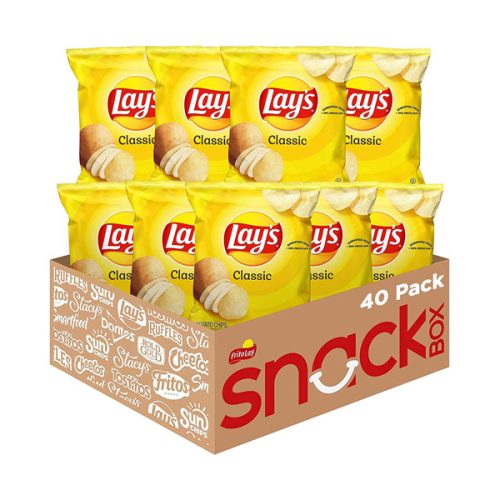 【2025 Hot Sale + Free Shipping】Lay's Classic Potato Chips, 1 oz (Pack of 40)