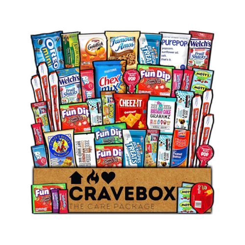 【2025 Hot Sale + Free Shipping】CRAVEBOX Classic 45 Count Valentines Day Snack Box Care Package Variety Pack