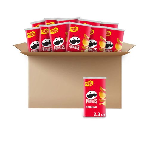 【2025 Hot Sale + Free Shipping】Pringles Original 12 Cans 2.3 oz Potato Crisps Chips