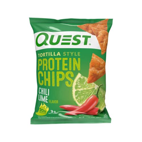 【2024 Flash Sale + Free Shipping】Quest 1.1 Ounce Nutrition Chili Lime Tortilla Style Protein Chips - Pack of 12