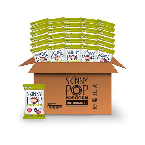 【2025 Hot Sale + Free Shipping】SkinnyPop 30 Packs 0.65 Ounce Original Healthy Gluten Free Popcorn