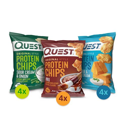 【2024 Flash Sale + Free Shipping】Quest 1.1 Ounce Nutrition High Protein Chips Variety Pack - Pack of 12